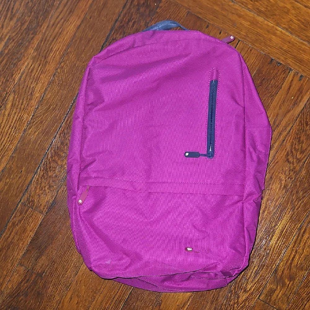 Incase Gray Backpack with Pink Trim
